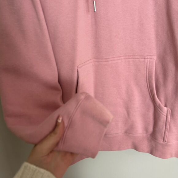 Glossier Original Pink Hoodie Sweatshirt New Size Medium - Picture 6 of 10